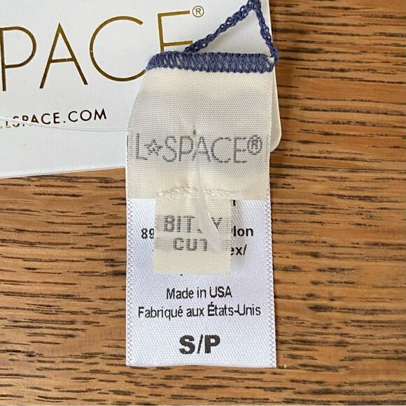 NWT New! L*Space Pointelle Rib Court Bikini Swim Bottom Slate Blue Small Beach - Picture 9 of 10